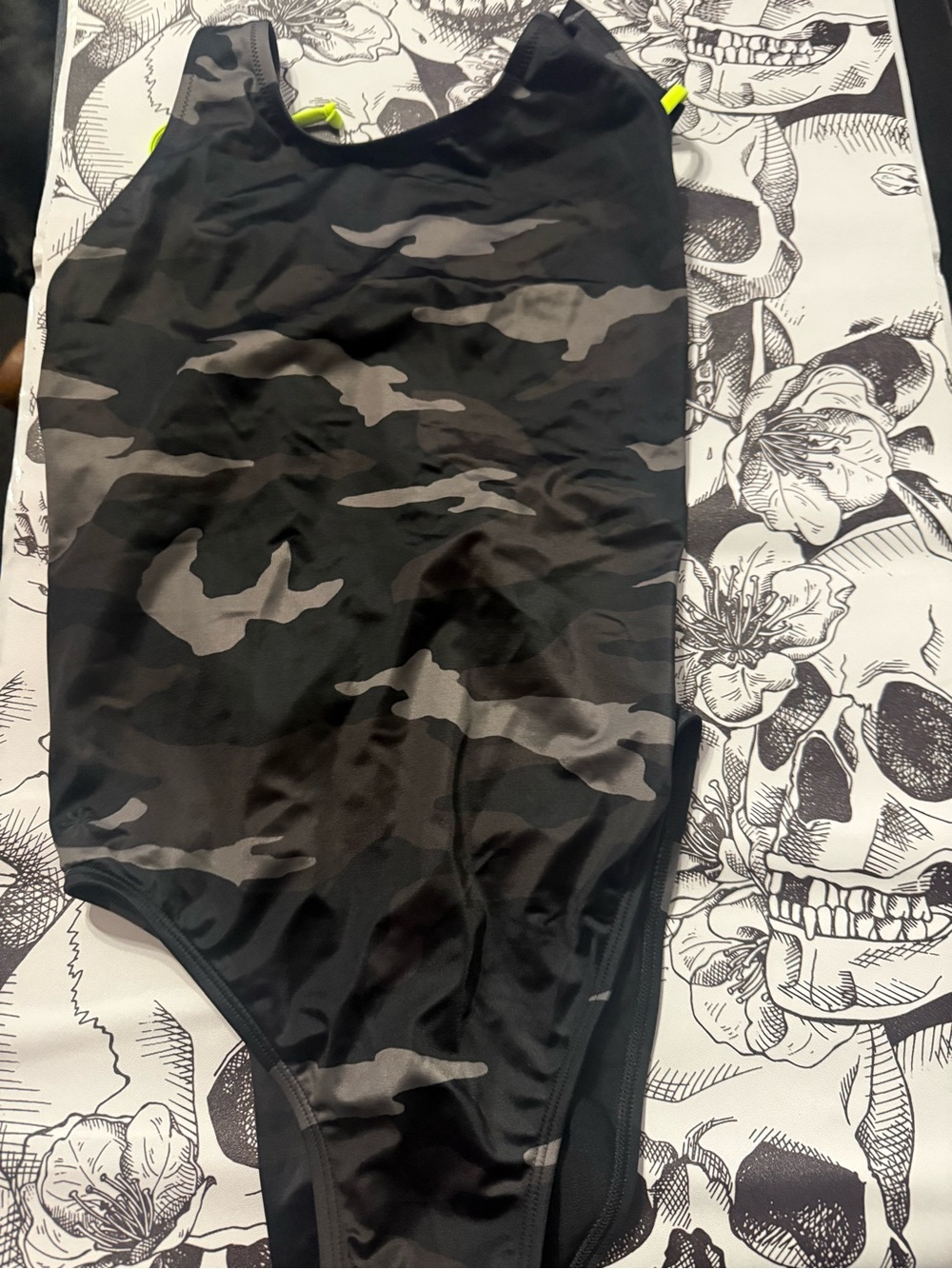 Athleta Black Camo One Piece NWOT